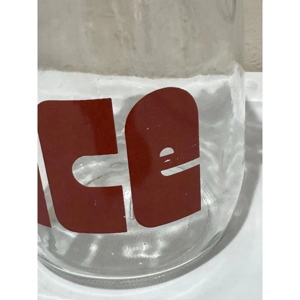 Vintage RICE Glass 1 Liter Hinged Canister